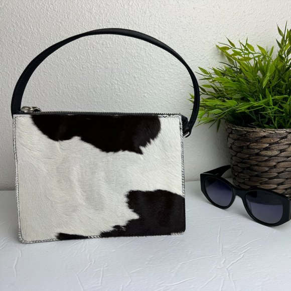 Nine West Handbags - Purse Mini Hand Bag Genuine Cow Hide Leather Evening Party